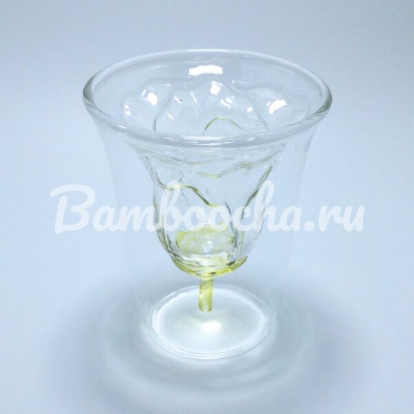 Стеклянный стакан с двойным дном «Чайная роза» (180 мл)